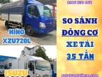 So sánh động cơ Hino 3.5 tấn (Hino XZU720L) và Isuzu 3.5 tấn (Isuzu NPR400) Euro 4