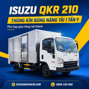Isuzu QKR 210 Thùng Kín Bửng Nâng Tải 1 Tấn 9
