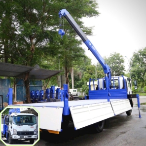 Xe tải Isuzu FRR 650 thùng lửng gắn cẩu Tadano 304 - Xe cẩu Isuzu FRR 650 gắn cẩu Tadano 3 tấn 4 khúc