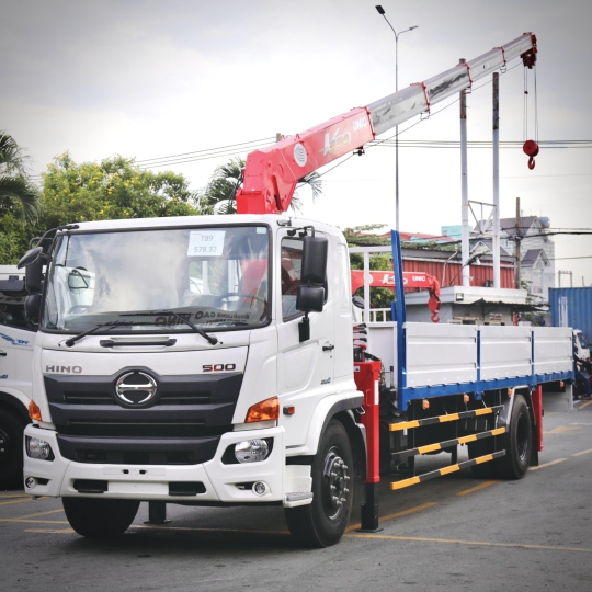 Xe Hino 8 Tấn Cẩu Unic 555 | Giá Hino 8 Tấn Cẩu Unic 5 Tấn