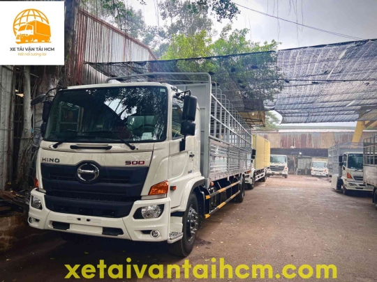 XE TẢI HINO 8 TẤN THÙNG MUI BẠT DÀI 10 MÉT