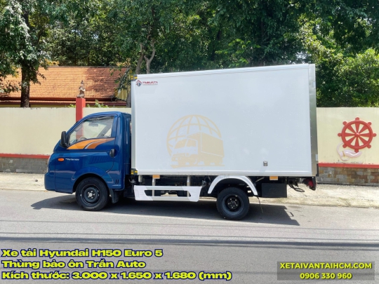 Xe tải Hyundai H150 Euro 5 thùng bảo ôn Trần Auto - Hyundai H150 Euro 5 thùng bảo ôn Trần Auto