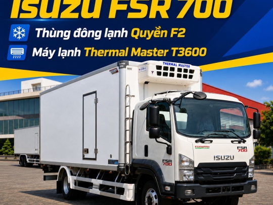 Xe Tải Isuzu FSR700 Thùng Đông Lạnh Quyền F2 Giá Tốt