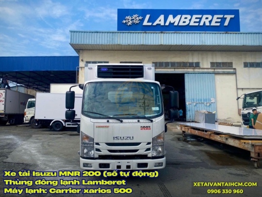 Xe tải Isuzu NMR 200 thùng đông lạnh Lamberet VN - Isuzu NMR 200 số tự động thùng đông lạnh Lamberet VN