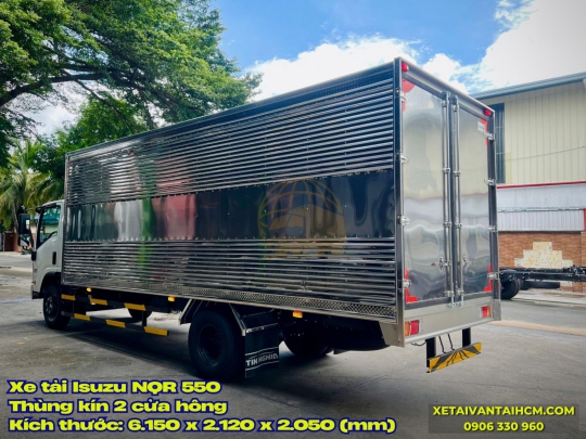 Xe tải Isuzu NQR 550 thùng kín 5 tấn 2 cửa hông - Isuzu 5 tấn NQR 550 thùng kín 2 cửa hông