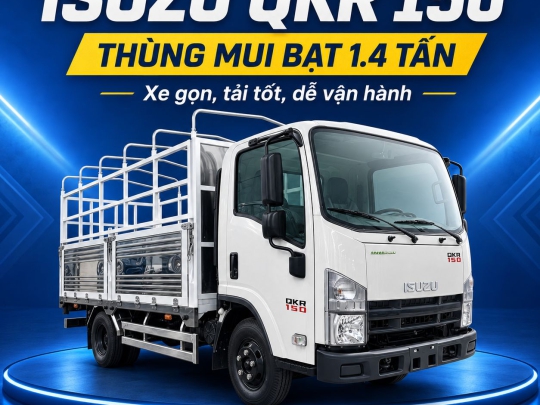 Xe tải Isuzu QKR 150 thùng mui bạt kèo Phi Tải 1.4 tấn