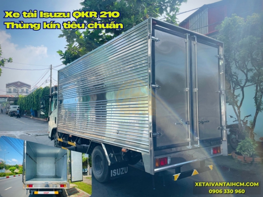 Xe tải Isuzu QKR 210 thùng kín tiêu chuẩn thùng dài 4m3 - Isuzu QKR 210 thùng kín tiêu chuẩn 4m3
