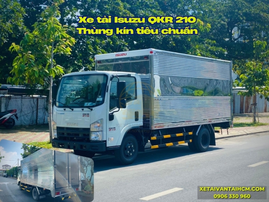 Xe tải Isuzu QKR 210 thùng kín tiêu chuẩn thùng dài 4m3 - Isuzu QKR 210 thùng kín tiêu chuẩn 4m3