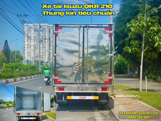 Xe tải Isuzu QKR 210 thùng kín tiêu chuẩn thùng dài 4m3 - Isuzu QKR 210 thùng kín tiêu chuẩn 4m3