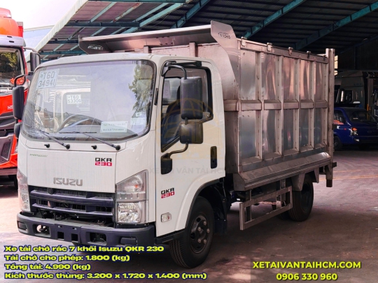 Xe Tải Chở Rác 7 Khối Isuzu QKR 230 Tại HCM
