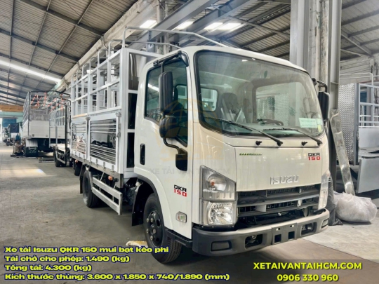 Xe tải Isuzu QKR 150 thùng mui bạt kèo Phi Tải 1.4 tấn
