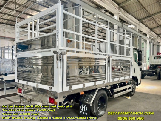 Xe tải Isuzu QKR 150 thùng mui bạt kèo Phi Tải 1.4 tấn