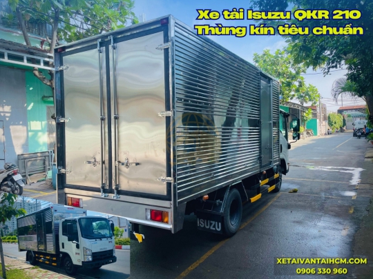 Xe tải Isuzu QKR 210 thùng kín tiêu chuẩn thùng dài 4m3 - Isuzu QKR 210 thùng kín tiêu chuẩn 4m3