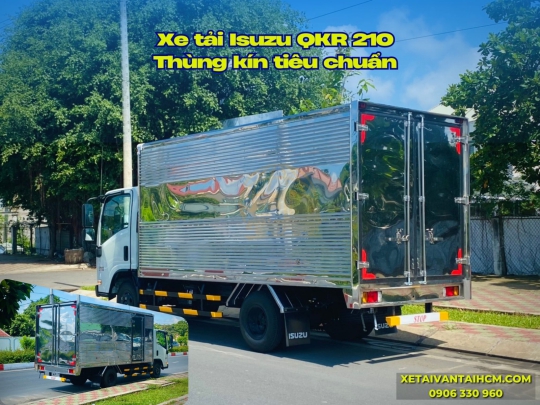 Xe tải Isuzu QKR 210 thùng kín tiêu chuẩn thùng dài 4m3 - Isuzu QKR 210 thùng kín tiêu chuẩn 4m3