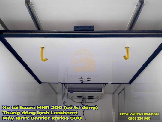 Xe tải Isuzu NMR 200 thùng đông lạnh Lamberet VN - Isuzu NMR 200 số tự động thùng đông lạnh Lamberet VN
