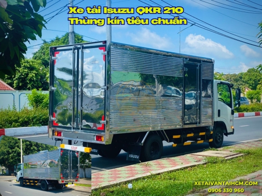 Xe tải Isuzu QKR 210 thùng kín tiêu chuẩn thùng dài 4m3 - Isuzu QKR 210 thùng kín tiêu chuẩn 4m3