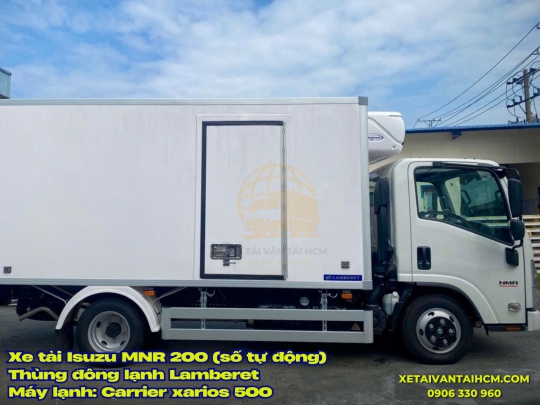 Xe tải Isuzu NMR 200 thùng đông lạnh Lamberet VN - Isuzu NMR 200 số tự động thùng đông lạnh Lamberet VN