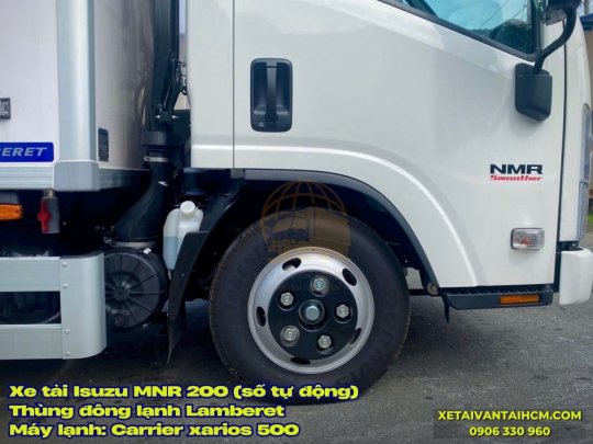 Xe tải Isuzu NMR 200 thùng đông lạnh Lamberet VN - Isuzu NMR 200 số tự động thùng đông lạnh Lamberet VN