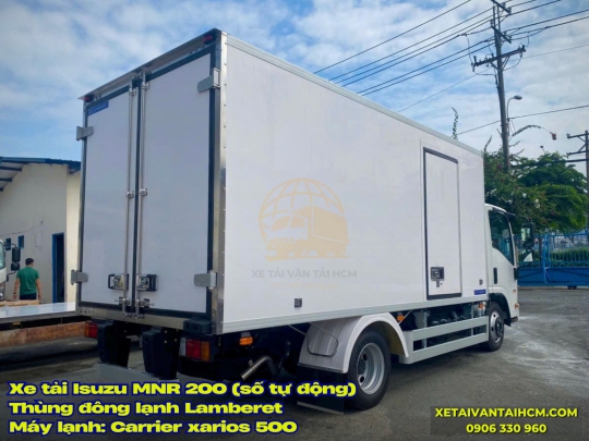 Xe tải Isuzu NMR 200 thùng đông lạnh Lamberet VN - Isuzu NMR 200 số tự động thùng đông lạnh Lamberet VN
