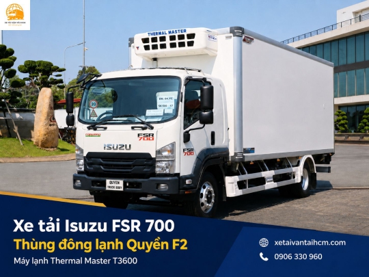 Xe Tải Isuzu FSR700 Thùng Đông Lạnh Quyền F2 Giá Tốt