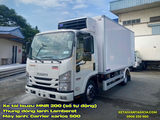 Xe tải Isuzu NMR 200 thùng đông lạnh Lamberet VN - Isuzu NMR 200 số tự động thùng đông lạnh Lamberet VN