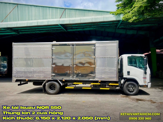 Xe tải Isuzu NQR 550 thùng kín 5 tấn 2 cửa hông - Isuzu 5 tấn NQR 550 thùng kín 2 cửa hông
