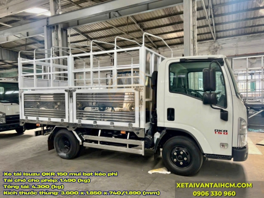 Xe tải Isuzu QKR 150 thùng mui bạt kèo Phi Tải 1.4 tấn