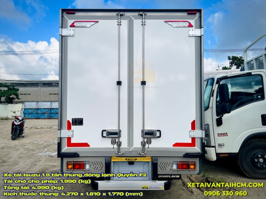 Xe tải Isuzu 1.9 tấn thùng đông lạnh Quyền F2 Máy lạnh T2800